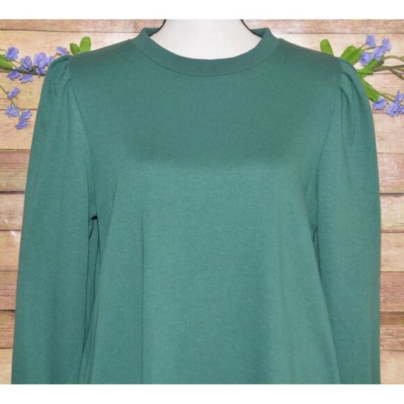 Jodifl Sweatshirt Dress Womens Size M Green Long Sleeve Crewneck Pockets Casual - Picture 2 of 9